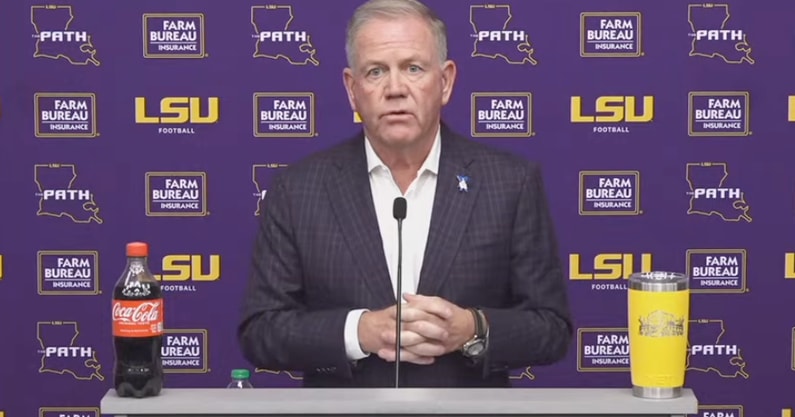 LSU head coach Brian Kelly broke down the work in the bye week, South Carolina and more